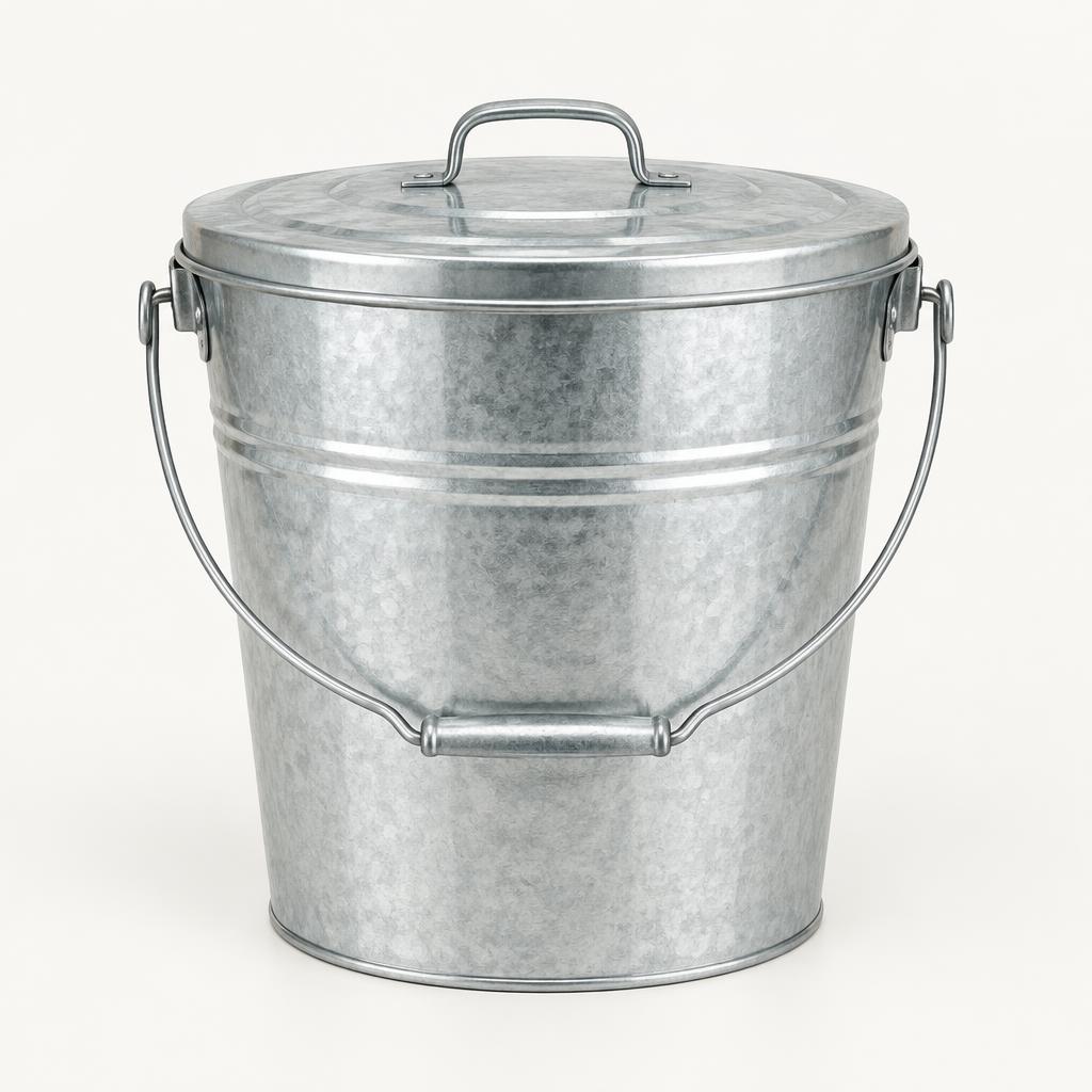 Ascheeimer mit Deckel