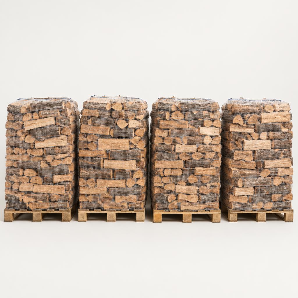 Paket mit 4 Scheitholzpaletten, 40 cm