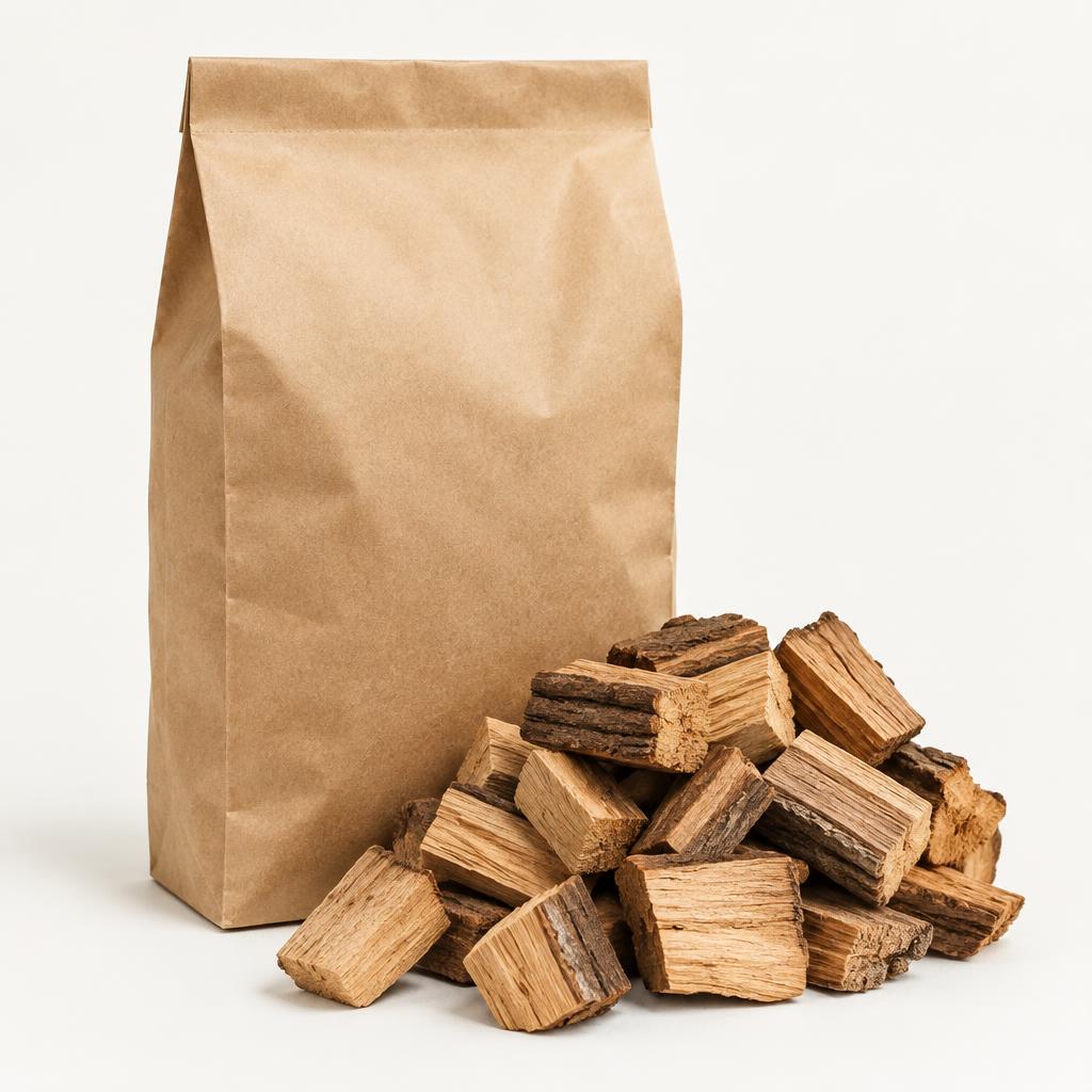 Eichen-Chunks zum Räuchern