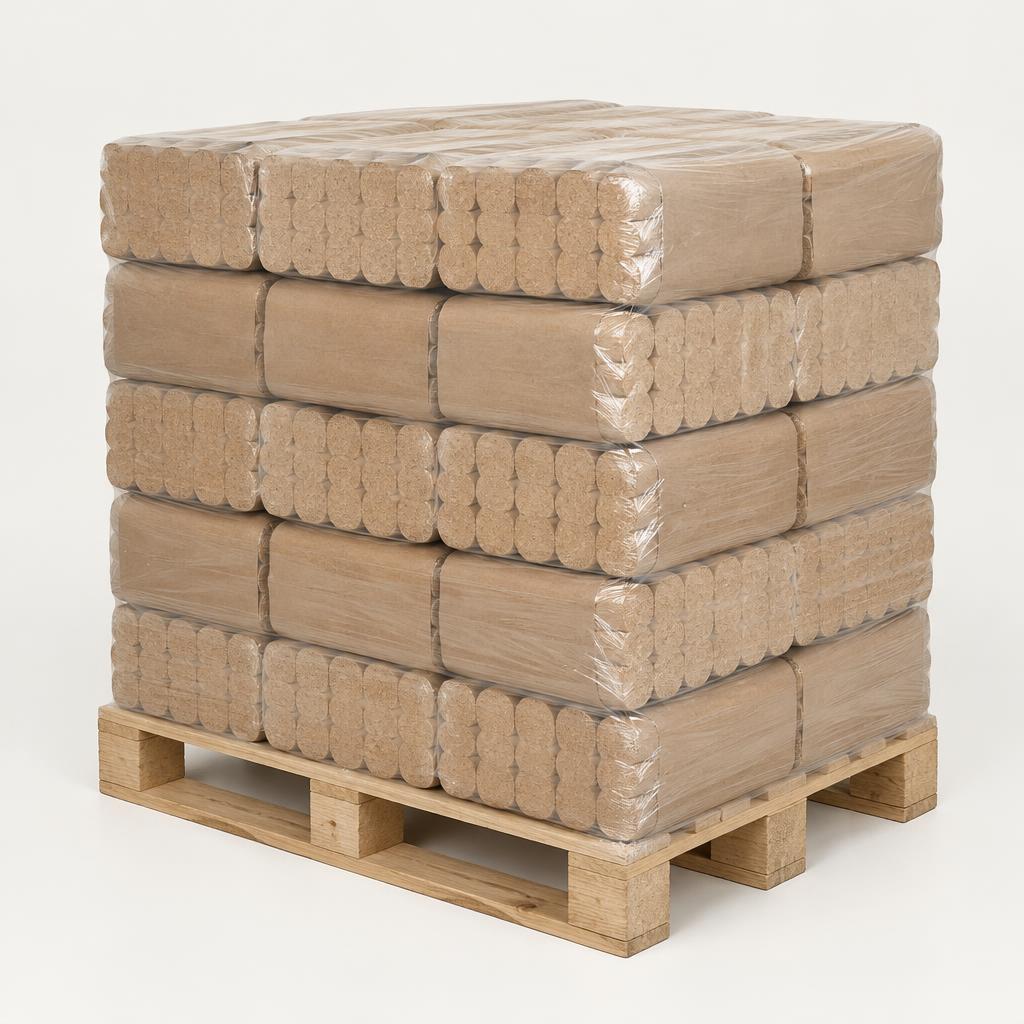 Palette Holzbriketts